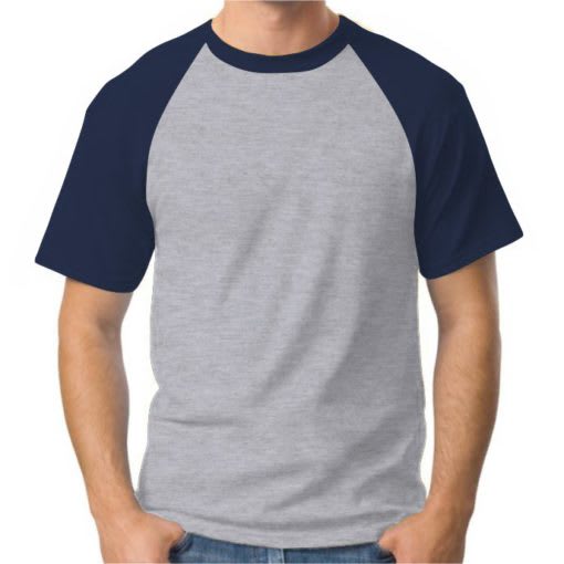 Camiseta raglan manga curta para personalização